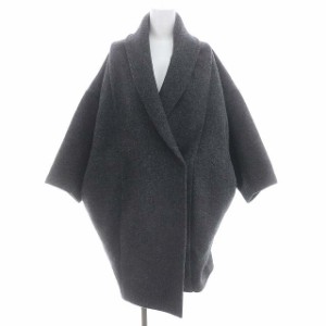 【中古】リアリティスタジオ AP STUDIO取り扱い WOOL COCOON VOLUME COAT コート XS-S ダークグレー レディース