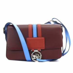 【中古】ロンシャン LONGCHAMP BOX-TROT M クロスボディバッグ ショルダーバッグ ボルドー 10175HDV261