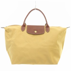 【中古】ロンシャン LONGCHAMP ルプリアージュ M バッグ トートーバッグ 茶色 ブラウン /SR35 レディース