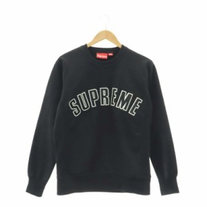 【中古】シュプリーム SUPREME 15AW Arc Logo Crewneck トップス トレーナー 裏起毛 長袖 S 黒 ブラック メンズ