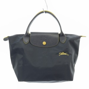 【中古】ロンシャン LONGCHAMP プリアージュ S トートーバッグ ハンドバッグ ロゴ グレー 黄色 /SR18 レディース