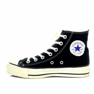 【中古】コンバース CONVERSE チャックテイラー MADE IN JAPAN ONE STAR スニーカー ハイカット キャンバス 5 黒