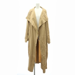 【中古】Lisiere L'Appartement リジェール アパルトモン 21AW Relax Gawn Coat コート ガウン ロング ベージュ /HK