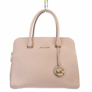 【中古】マイケルコース MICHAEL KORS HOUSTONダブルジップサッチェル ハンドバッグ レザー ピンク /YO3 レディース