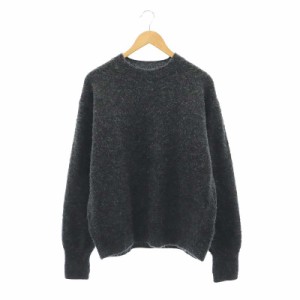 【中古】ブラームス bluhms 22AW Wool Alpaka Napping Knit ウール アルパカ ニット セーター 長袖 2 ダークグレー