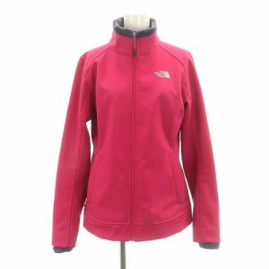 【中古】ザノースフェイス THE NORTH FACE ジップアップジャケット スタンドカラー 裏地フリース アウター S/P ピンク