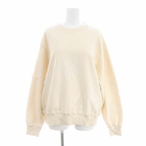 【中古】アンフィル unfil vintage cotton fleece sweatshirt スウェット トレーナー 裏起毛 1 S アイボリー