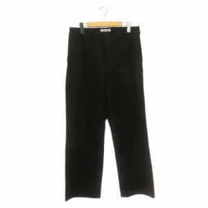 【中古】ヤエカコンテンポ 52608 2WAY PANTS WIDE STRAIGHT パンツ ストレート ジッパーフライ S 黒 ブラック