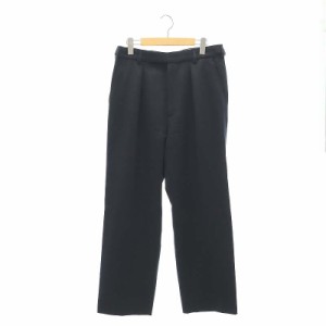 【中古】アプレッセ A.PRESSE 23AW British Military Dress Trousers パンツ テーパードパンツ タック 1 紺 ネイビー