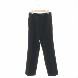 【中古】エーピーストゥディオ 23AW Side Line T/R Pants パンツ センタープレス タック 40 黒 ブラック