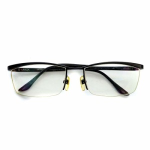【中古】スタルクアイズ STARCK EYES めがね メガネ 眼鏡 ブロータイプ 度あり 黒 ブラック PL9901 /YO7 メンズ