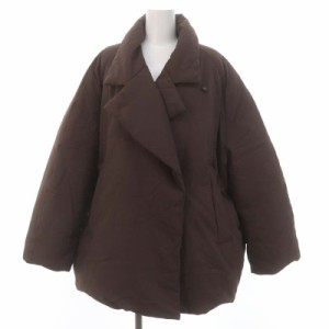 【中古】クラネ 22AW COCOON SHORT DOWN COAT コート アウター ダウン ダブル 総裏地 1 茶色 ブラウン