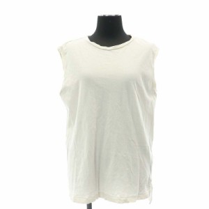 【中古】グレーコード LOOSE TANK TOP カットソー タンクトップ ノースリーブ 1 ライトグレージュ レディース