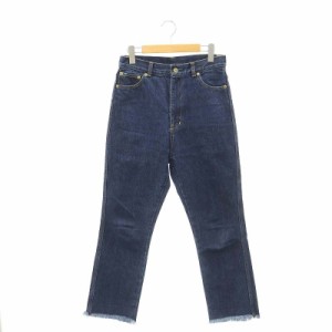 【中古】ドゥーズィエムクラス Cropped Denim デニムパンツ ジーンズ カットオフ インディゴ 34 XS 紺