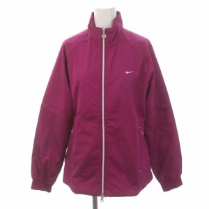 【中古】ナイキ NIKE ウインドブレーカー ロゴ XL 紫ピンク /SY ■OS レディース