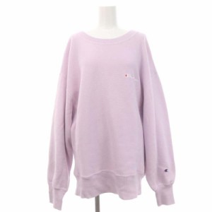 【中古】チャンピオン フレイアイディー REVERSE WEAVE スウェット トレーナー 長袖 M 薄紫 CWSN023 レディース