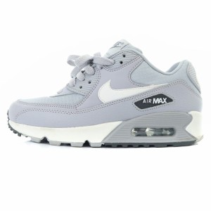 【中古】ナイキ NIKE エア マックス 90 WMNS AIR MAX 90 スニーカー ロゴ 23cm グレー 325213-062 /SR6 レディース