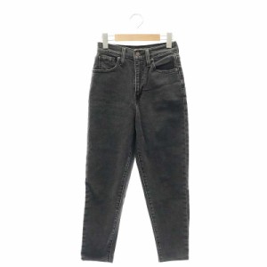 【中古】リーバイス Levi's HIGH WAISTED TAPER ハイウエストテーパードデニムパンツ ジーンズ W24L27 S グレー