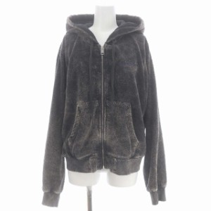 【中古】ディーゼル DIESEL  F-Reggy-Hood-Zip-E3 Hoodie パーカー 長袖 フロントジップ フード付き M グレーベージュ