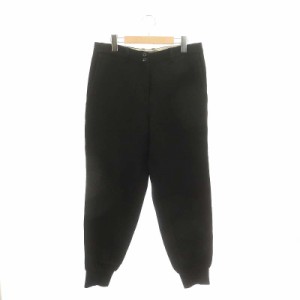 【中古】ザ シークレットクロゼット The SECRETCLOSET ウールパンツ ジョガーパンツ テーパード 2 黒 レディース