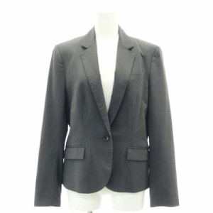 【中古】スーツセレクト SUIT SELECT 1釦シングル サマー テーラードジャケット ブレザー 13 XL グレー