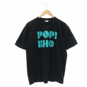 【中古】ロンハーマン Ron Herman RHC AMERICAN SOUNDS  POP RHC Tシャツ カットソー プリント 半袖 M 黒 ブラック