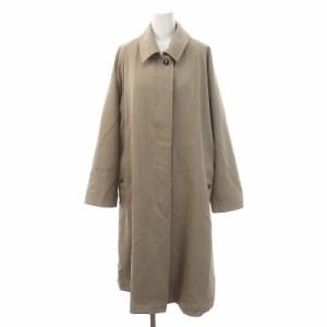 【中古】セントオブ 22AW Gabadine CT ステンカラー コート ロング ライナー付き ウール 36 ベージュ レディース