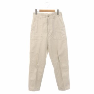 【中古】シンゾーン BAKER PANTS ベイカーパンツ テーパード センタープレス ジッパーフライ 32 ライトベージュ