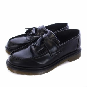 【中古】ドクターマーチン DR.MARTENS ADRIAN タッセル ローファー モカシン レザー UK5 24cm 黒 ブラック