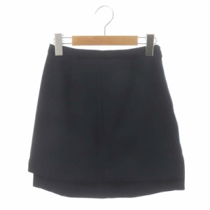 【中古】ロザリームーン Irregular Mini Skirt スカート ミニ 台形 36 紺 ネイビー /DO ■OS ■SH レディース