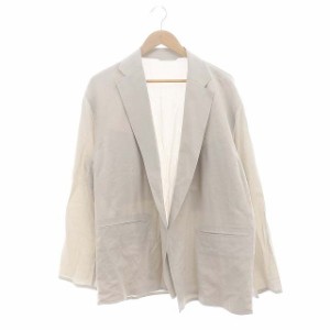 【中古】ブラームス BLURHMS Wool Rayon Silk Cardigan Jacket ジャケット アウター 薄手 テーラード ウール混 3