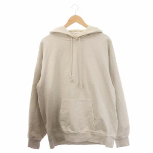 【中古】オーラリー GRADATION DYED SWEAT P/O PK パーカー スウェット 長袖 プルオーバー コットン 5 L ベージュ 