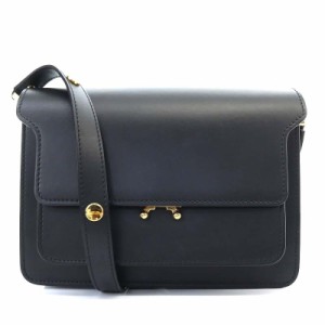 【中古】マルニ MARNI トランク TRUNK ショルダーバッグ ワンショルダー 斜め掛け レザー 黒 ブラック