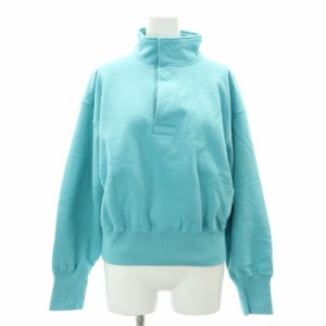 【中古】未使用品 アンフィル vintage cotton fleece cropped sweatshirt スウェット トレーナー ハイネック 長袖 1