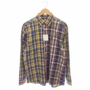 【中古】未使用品 ソフネット STANDARD BIG B.D SHIRT スタンダードビッグシャツ チェックシャツ ボタンダウン