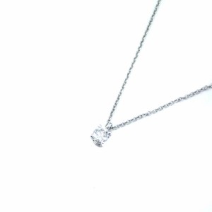 【中古】ティファニー TIFFANY & CO. ソリティア ネックレス ペンダント Pt950 ダイヤモンド プラチナ