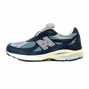 【中古】未使用品 ニューバランス NEW BALANCE M990TE3 スニーカー スエード 28cm 紺 ネイビー ■AD /AK5 メンズ