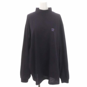 【中古】ニードルス ニードルズ Needles L/S Mock Neck Tee カットソー プルオーバー ハイネック 長袖 M 紺