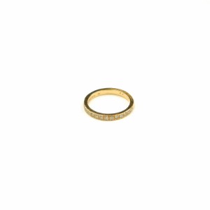【中古】ティファニー TIFFANY & CO. ハーフエタニティ リング 指輪 750 K18 ストーン 7号 イエローゴールド