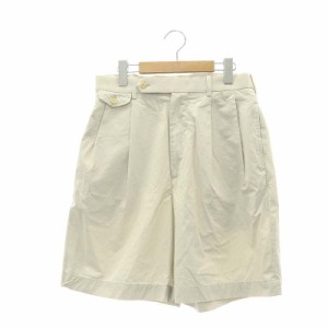 【中古】アプレッセ 23SS High Density Weather Cloth Shorts ショーツ パンツ ハーフ タック 1 ライトグレージュ