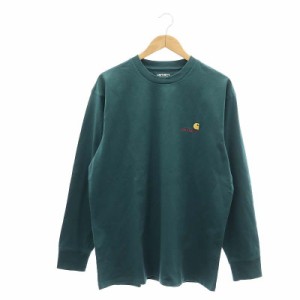 【中古】carhartt L/S American Script T-Shirt ロングスリーブアメリカンスクリプトTシャツ カットソー 長袖 ロンT L