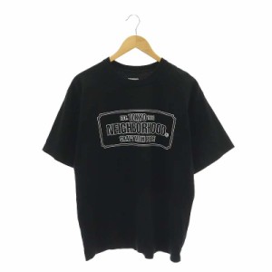 【中古】ネイバーフッド NEIGHBORHOOD 23AW NH TEE SS-1 プリントTシャツ カットソー 半袖 M 黒 白 メンズ