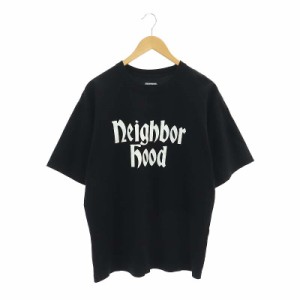 【中古】ネイバーフッド NEIGHBORHOOD 23AW NH TEE SS-10 プリント Tシャツ カットソー 半袖 プルオーバー M 白 黒