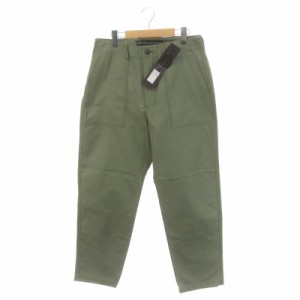 【中古】未使用品 バックチャンネル BACK CHANNEL BAKER PANTS ベイカーパンツ M カーキ /MF ■OS メンズ