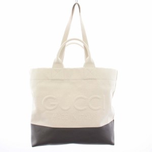 【中古】GUCCI 24SS エンボス ディテール付き キャンバス トートバッグ ハンドバッグ ショルダーバッグ 2WAY 779510