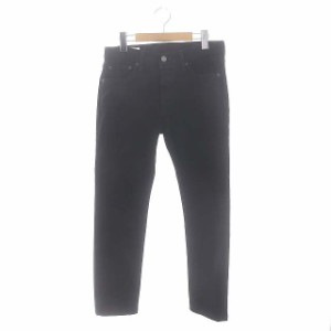 【中古】リーバイス Levi's スキニーデニムパンツ ジーンズ ボトムス ボタンフライ コットン 29 S 黒 ブラック /YQ