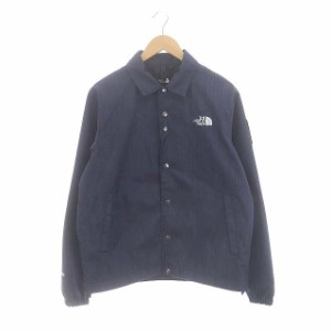 【中古】ザノースフェイス GTX Coach Jacket コーチジャケット ジャンパー ブルゾン デニム調 M 紺 NP12042 メンズ