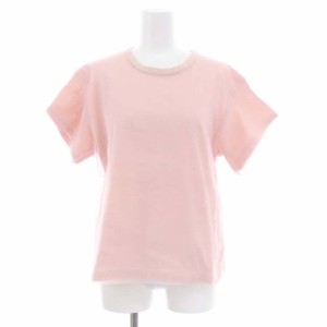 【中古】アキラナカ AKIRA NAKA Organza layer Tシャツ カットソー レイヤード 半袖 1 ピンク AS1855PK /HS ■OS