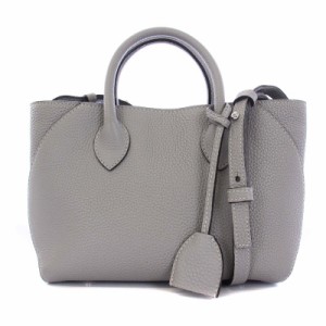 【中古】ボナベンチュラ Mini Mia Tote Bag 2WAY トートバッグ ハンドバッグ ショルダーバッグ トゥルーグレー