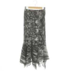 総柄プリーツ 転写アートプリント変形 カーディガン （ARTISAN (Women  